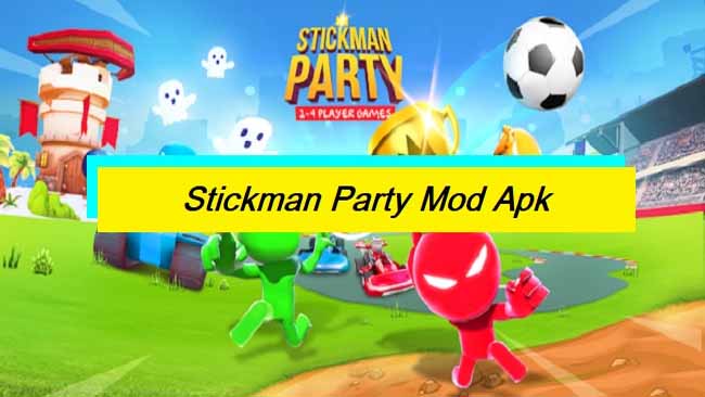 review stickman party mod apk